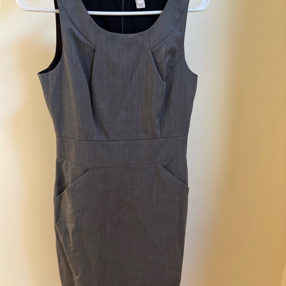 J. Crew Elegant Gray Midi Dress